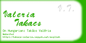valeria takacs business card